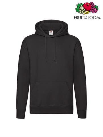FELPA CAPPUCCIO UOMO PREMIUM NERO