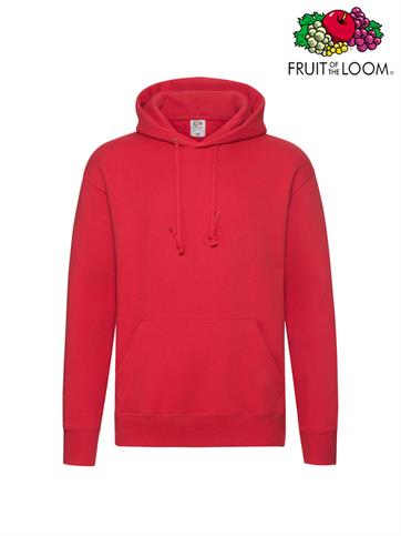 FELPA CAPPUCCIO UOMO PREMIUM ROSSO