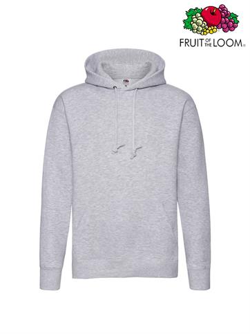 FELPA CAPPUCCIO UOMO PREMIUM GRIGIO MELANGE