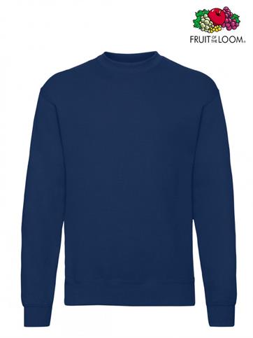 FELPA GIROCOLLO SET-IN UOMO BLU NAVY