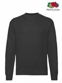 FELPA GIROCOLLO SET-IN UOMO NERO