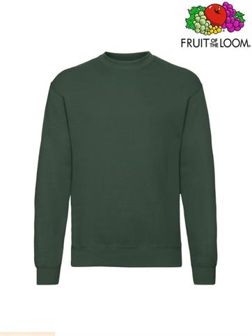 FELPA GIROCOLLO SET-IN UOMO VERDE BOTTIGLIA