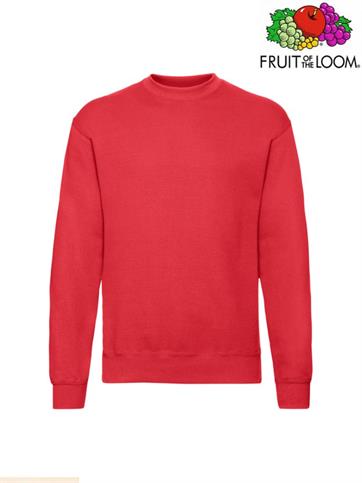 FELPA GIROCOLLO SET-IN UOMO ROSSO