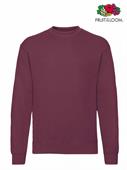 FELPA GIROCOLLO SET-IN UOMO BORDEAUX