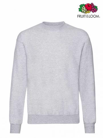 FELPA GIROCOLLO SET-IN UOMO GRIGIO MELANGE