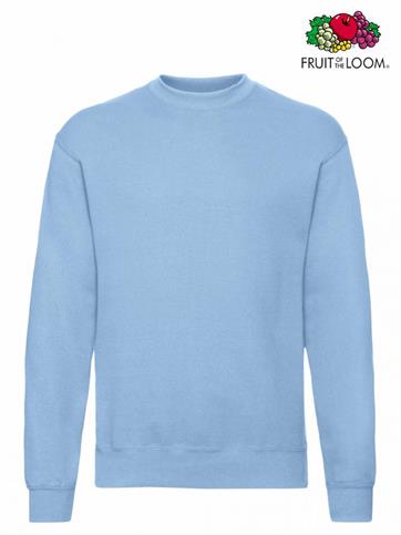 FELPA GIROCOLLO SET-IN UOMO BLU COBALTO