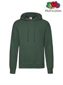 FELPA CAPPUCCIO CLASSIC UOMO VERDE BOTTIGLIA