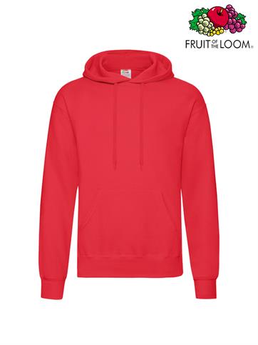 FELPA CAPPUCCIO CLASSIC UOMO ROSSO