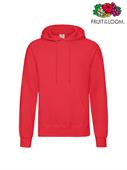 FELPA CAPPUCCIO CLASSIC UOMO ROSSO
