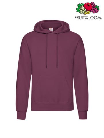 FELPA CAPPUCCIO CLASSIC UOMO BORDEAUX