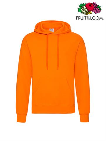FELPA CAPPUCCIO CLASSIC UOMO ARANCIO