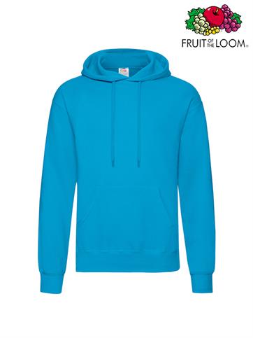 FELPA CAPPUCCIO CLASSIC UOMO AZZURRO