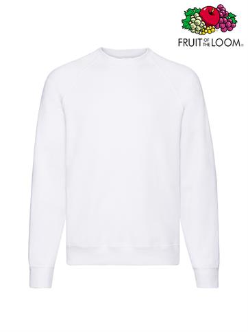 FELPA RAGLAN UOMO GIROCOLLO CLASSIC BIANCO