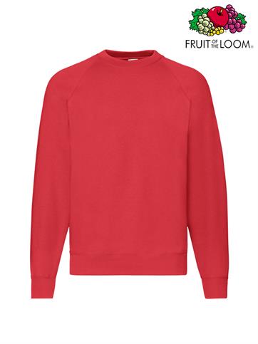 FELPA RAGLAN UOMO GIROCOLLO CLASSIC ROSSO