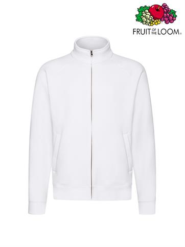 FELPA ZIP LUNGA PREMIUM UOMO 62228 BIANCO