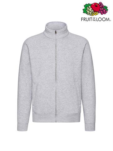 FELPA ZIP LUNGA PREMIUM UOMO 62228 GRIGIO MELANGE