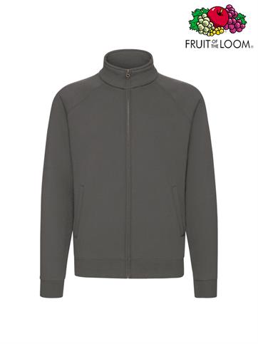 FELPA ZIP LUNGA PREMIUM UOMO 62228 GRAFITE CHIARO