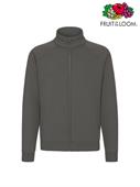 FELPA ZIP LUNGA PREMIUM UOMO 62228 GRAFITE CHIARO