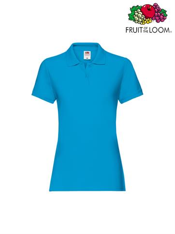 POLO PREMIUM LADY FIT AZZURRO