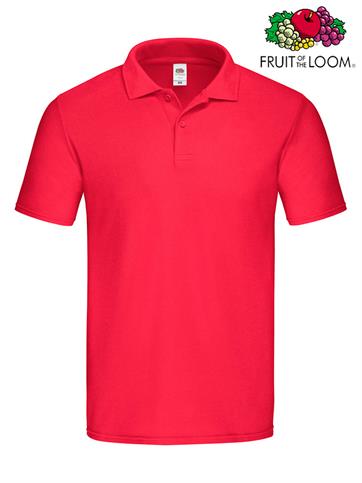POLO ORIGINAL UOMO M/C 100% COTONE ROSSO