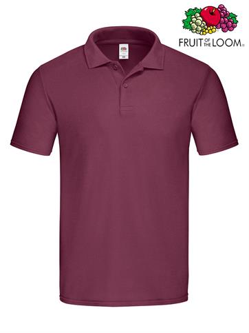 POLO ORIGINAL UOMO M/C 100% COTONE BORDEAUX