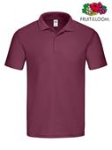 POLO ORIGINAL UOMO M/C 100% COTONE BORDEAUX