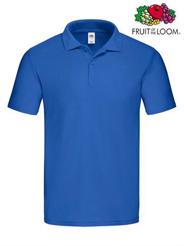 POLO ORIGINAL UOMO M/C 100% COTONE BLU ROYAL