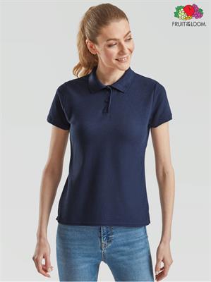 POLO DONNA MANICA CORTA 65/35 COTONE MISTO FRUIT OF THE LOOM