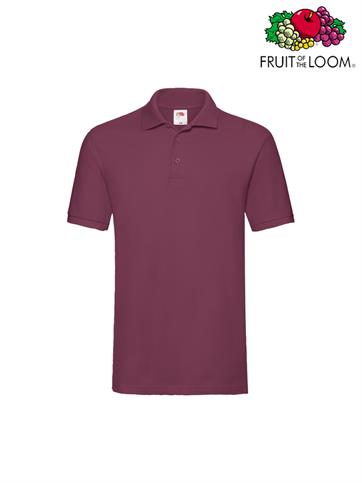 POLO PREMIUM UOMO M/C BORDEAUX