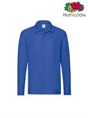 POLO PREMIUM UOMO M/L BLU ROYAL