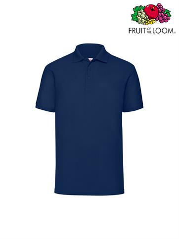 POLO PIQUE' M/C UOMO 65/35 BLU NAVY