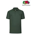 POLO PIQUE' M/C UOMO 65/35 VERDE BOTTIGLIA