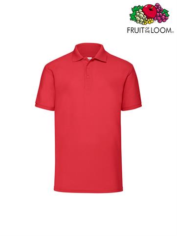 POLO PIQUE' M/C UOMO 65/35 ROSSO