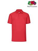 POLO PIQUE' M/C UOMO 65/35 ROSSO