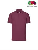 POLO PIQUE' M/C UOMO 65/35 BORDEAUX