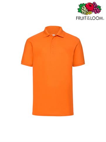 POLO PIQUE' M/C UOMO 65/35 ARANCIO