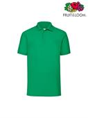 POLO PIQUE' M/C UOMO 65/35 VERDE PRATO