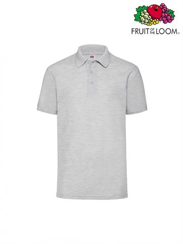 POLO PIQUE' M/C UOMO 65/35 GRIGIO MELANGE
