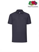 POLO PIQUE' M/C UOMO 65/35 BLU NOTTE