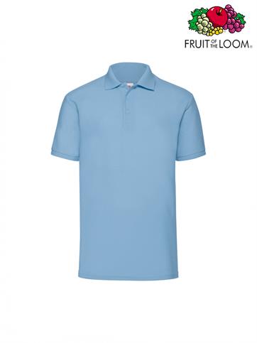 POLO PIQUE' M/C UOMO 65/35 BLU COBALTO