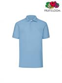 POLO PIQUE' M/C UOMO 65/35 BLU COBALTO