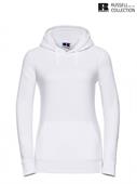 265F FELPA CAPPUCCIO DONNA BIANCO