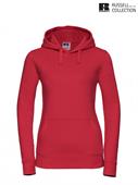 265F FELPA CAPPUCCIO DONNA ROSSO