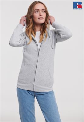 FELPA DONNA AUTHENTIC CON CAPPUCCIO E ZIP LUNGA