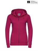 266F FELPA ZIP LUNGA/CAPPUCCIO DONNA FUCSIA