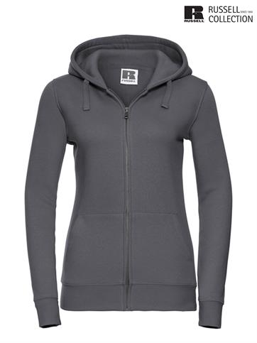 266F FELPA ZIP LUNGA/CAPPUCCIO DONNA CONVOY GREY