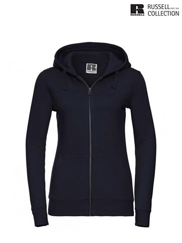 266F FELPA ZIP LUNGA/CAPPUCCIO DONNA FRENCH NAVY