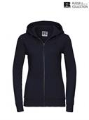 266F FELPA ZIP LUNGA/CAPPUCCIO DONNA FRENCH NAVY