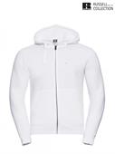 266M FELPA CAPPUCCIO ZIP UOMO BIANCO