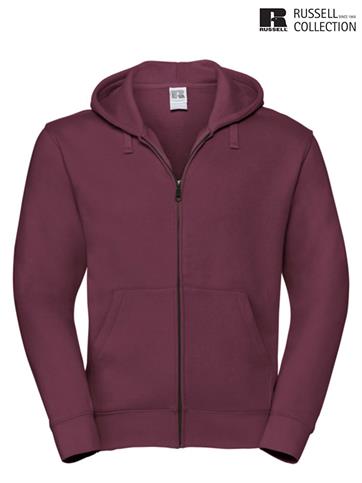 266M FELPA CAPP. ZIP UOMO BORDEAUX